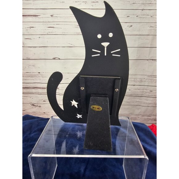Black Cat Metal cutout Picture Photo‎ frame curved statement piece - Picture 6 of 11